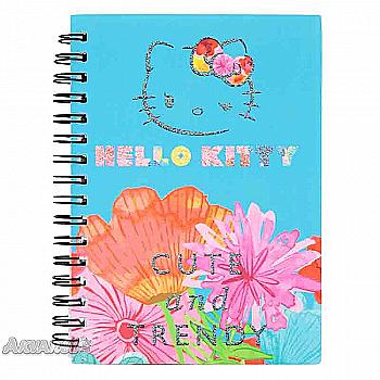 Блокнот А6 80 арк., спіраль, пласт., HK, HK17-226