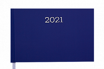 Еженедельник карманный датированный 2021 Monochrome, синий, BM.2751-02