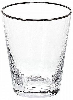 Склянка із срібним кантом "Donna" 380 мл, 579-242 Склянка із срібним кантом "Donna" 380 мл, 579-242