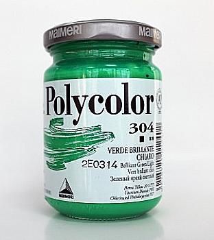 Краска акриловая Polycolor 140мл бриллиантовая зеленая светлая 304 Краска акриловая Polycolor 140мл бриллиантовая зеленая светлая 304