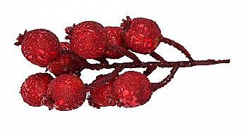 Гранати червоні, 9 шт.на гілочці, 972789