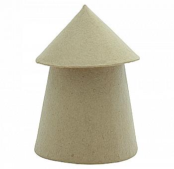 Заготівка з пап`є-маше "Коробка "Хатина" 9,5 см, BT062C Заготівка з пап`є-маше "Коробка "Хатина" 9,5 см, BT062C