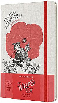 Блокнот Поле маков средний линейка, Moleskine Wizard of OZ, LEWOZQP060PF Блокнот Поле маков средний линейка, Moleskine Wizard of OZ, LEWOZQP060PF