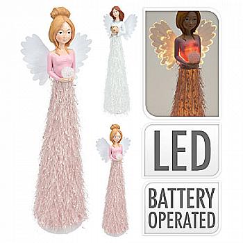 Украшение новогодняя Фигурка "Ангел с LED-крыльями" 46 см (2 вида), AQS000300 Украшение новогодняя Фигурка "Ангел с LED-крыльями" 46 см (2 вида), AQS000300