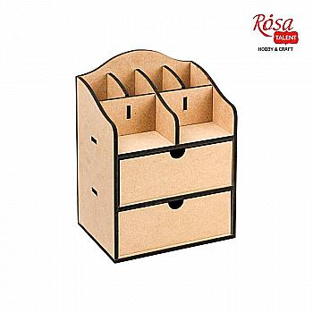 Комод-органайзер, 2 шухляди, МДФ, 20*15*26 см, Rosa Talent