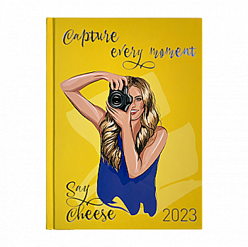 Щоденник датований A5, 2023, Women, лимонний, BM.2181-58 Щоденник датований A5, 2023, Women, лимонний, BM.2181-58