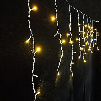 Электрогирлянда бахрома "Novogod`ko" 3*0,6 м, 83 LED, теплый белый., мерцание, 973776 Электрогирлянда бахрома "Novogod`ko" 3*0,6 м, 83 LED, теплый белый., мерцание, 973776