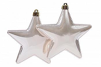 Набір ялинкових прикрас Зірки (2 шт.), 147-308 Набір ялинкових прикрас Зірки (2 шт.), 147-308