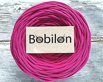 Пряжа трикотажна Bobilon Mini (5-7 мм), малиновий Пряжа трикотажна Bobilon Mini (5-7 мм), малиновий