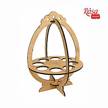 Подставка для яиц "Корзинка" 2, фанера, 19,6*19,2*27,2 см, Rosa Talent Подставка для яиц "Корзинка" 2, фанера, 19,6*19,2*27,2 см, Rosa Talent