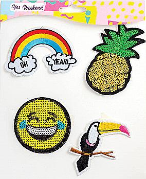 Набор термо-наклеек "Fashion peep" ананас, смайл 554334