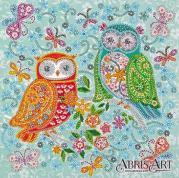 Схема для вишивки бісером "Совушки-подружки", AC-536 Схема для вишивки бісером "Совушки-подружки", AC-536