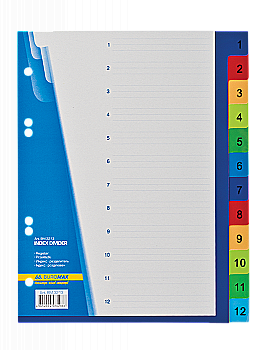 Разделитель для регистраторов А5 (1-12), цветной BM.3213 Разделитель для регистраторов А5 (1-12), цветной BM.3213