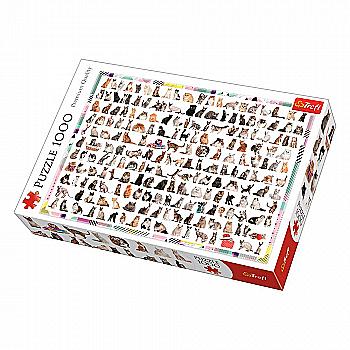 Пазл "1000" - 208 котів, Trefl, 10498 Пазл "1000" - 208 котів, Trefl, 10498