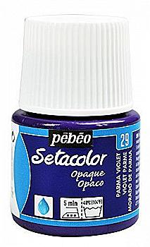 Фарба для світлих тканин Setacolor 45 мл непрозора, фіолетова, 295-029 Pebeo Фарба для світлих тканин Setacolor 45 мл непрозора, фіолетова, 295-029 Pebeo