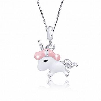 Кулон "Единорог", розовый, 319542400611