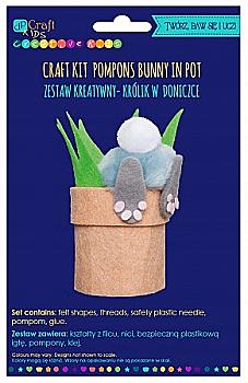 Креативный набор из фетра - Кролик в горшке, KSFI-238 DpCraft