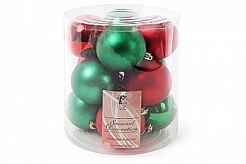 Набір ялинкових куль, рожевий оксамит, 8 см (4 шт.), 147-745