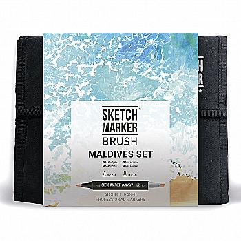 Набор маркеров SKETCHMARKER Brush "Мальдивы" 36 шт, SMB-36MALD Набор маркеров SKETCHMARKER Brush "Мальдивы" 36 шт, SMB-36MALD