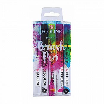 Набір пензлів-ручок Ecoline Brushpen Primary, 5 шт, 11509900 Royal Talens Набір пензлів-ручок Ecoline Brushpen Primary, 5 шт, 11509900 Royal Talens