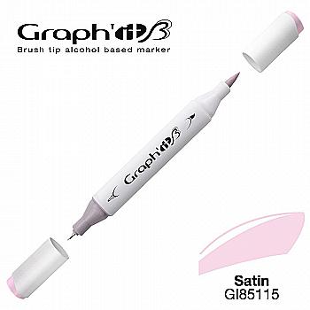 Маркер двухсторонний Brushmarker, Сатин (5115), GI85115 Graph`it Маркер двухсторонний Brushmarker, Сатин (5115), GI85115 Graph`it