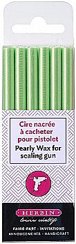 Набор восковых стержней перламут. для пистолета d5 мм в блистере, зеленый миндаль (6 шт.), 35932T
