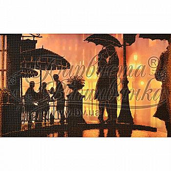 Заготовка бисерная для вышивки "Свидание под дождем", ТЛ007ан5535