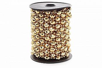 Намисто пластикове 10 мм*10 м, яскраве золото, 147-033 Намисто пластикове 10 мм*10 м, яскраве золото, 147-033