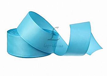 Стрічка репсова 4 cм-18 м, GX-219, блакитна