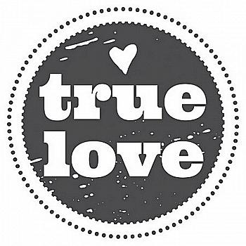 Штамп дерев`яний d=3,5 см "true love", WE4008 ТМ "Woodies" Штамп дерев`яний d=3,5 см "true love", WE4008 ТМ "Woodies"