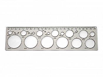 Трафарет кіл прозорий, безбарвний ТО-1, 23 см (1251) Трафарет кіл прозорий, безбарвний ТО-1, 23 см (1251)