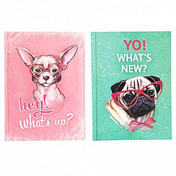 Зошит А5 80 арк., тверда палітурка, серія "Собаки", А5076