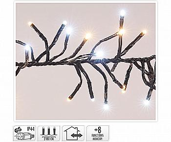 Гирлянда из LED-ламп/2 цвета, 3000 шт., белый и тёпло-белый свет, чёрный провод 3 м, AX9502770 Гирлянда из LED-ламп/2 цвета, 3000 шт., белый и тёпло-белый свет, чёрный провод 3 м, AX9502770