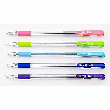 Ручка кульк/масл "Thrill" синя 0,6 мм "Linc" мікс Ручка кульк/масл "Thrill" синя 0,6 мм "Linc" мікс