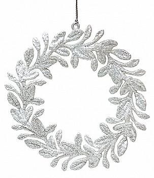 Підвіска "Вінок" 14 см, білий, 788-272