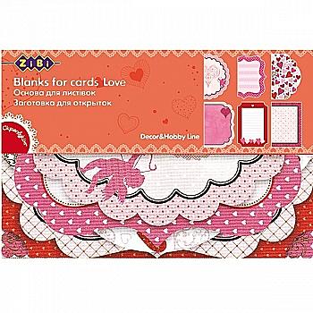 Основа для открыток "Love" 10,2*15,3 см, ZB.18200-AF Основа для открыток "Love" 10,2*15,3 см, ZB.18200-AF