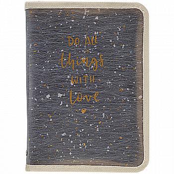 Папка об`ємна на блискавці, А4+, Shade Gray, 1804-13-A