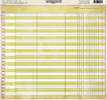 Бумага 30*30 Authentique односторонняя Vivacious LIV 006