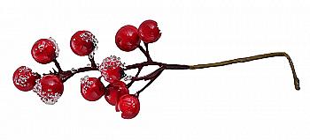 Ягоди зацукровані червоні, 11 шт. на гілочці, 972787