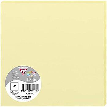 Заготівка для листівок Pollen 160*160 мм/210 г, Canary/Канарковий, 1118C Заготівка для листівок Pollen 160*160 мм/210 г, Canary/Канарковий, 1118C