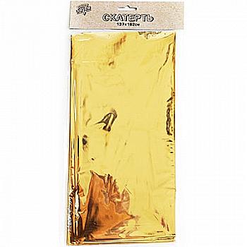 Скатерть фольга золотая, 1,37*1,82 м, 1502-4694