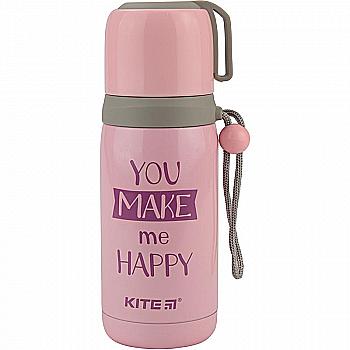 Термос, 350 мл, розовый, K18-301-01