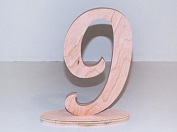 Заготівка Цифра "9" на підставці, 0846 Заготівка Цифра "9" на підставці, 0846