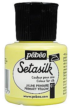 Фарба по шовку Setasilk 45 мл, світло-жовта, 181-001 Pebeo Фарба по шовку Setasilk 45 мл, світло-жовта, 181-001 Pebeo