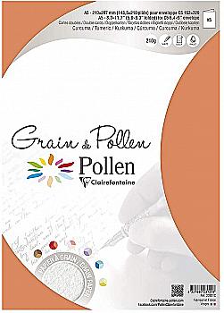 Заготовка д/открыток сложенная зернистая Pollen 148,5*210 мм/210 г, Tumeric/Куркума, 23921C Заготовка д/открыток сложенная зернистая Pollen 148,5*210 мм/210 г, Tumeric/Куркума, 23921C