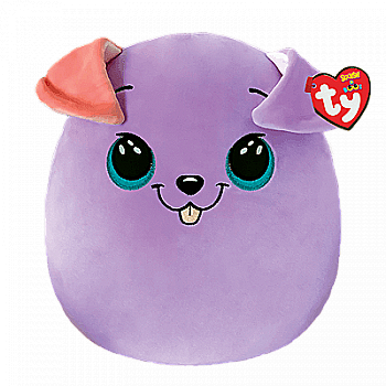 Іграшка м`яка TY Squish-a-Boos Фіолетовий пес "Bitsy" 20 см, 39225 Іграшка м`яка TY Squish-a-Boos Фіолетовий пес "Bitsy" 20 см, 39225