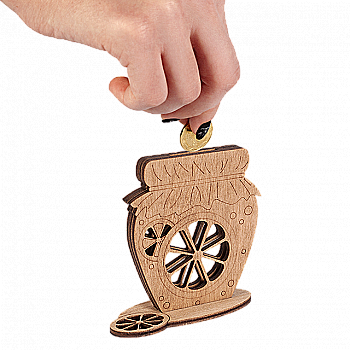 Заготовка-скарбничка для декорування "Банка" 8,5*7,5 см, FLC-019(3D) Заготовка-скарбничка для декорування "Банка" 8,5*7,5 см, FLC-019(3D)