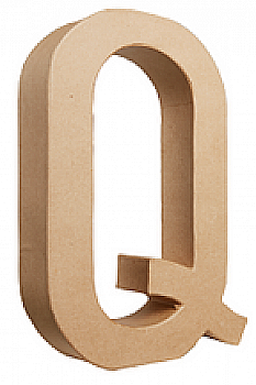 Заготівка з пап`є-маше Літера "Q" 5*22*30 см, AC410O ТМ "Clairefontaine"
