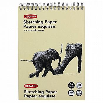 Альбом на спирали, Портрет, форм. А5 30 л. Текстурная бумагу, Derwent