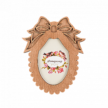 Заготовка фоторамки для декорирования, FLPF-017